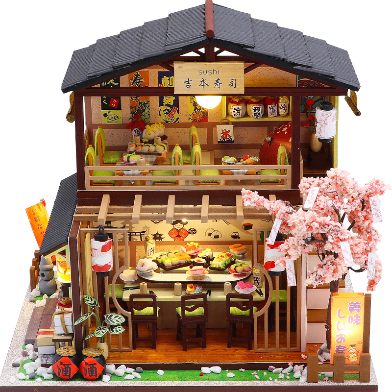 Model Kit Japanese - DIY Houten Miniatuur Model Kit Japanse