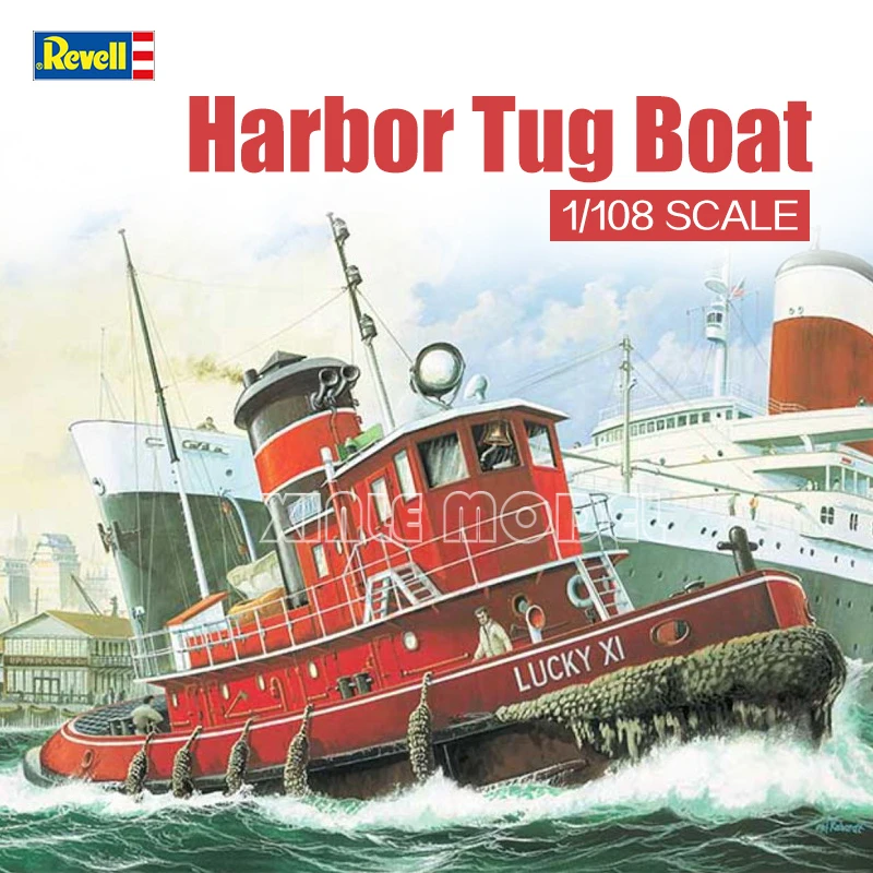 Model Kit Revell - Revell kunststof geassembleerde scheepsmodelset 05207 Harbor
