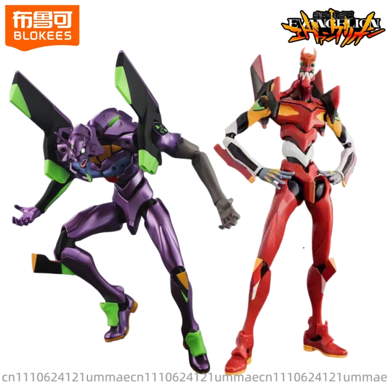 Model Kit Eva 02 - BLOKEES Neon Genesis Evangelion Bouwstenen Legendarische