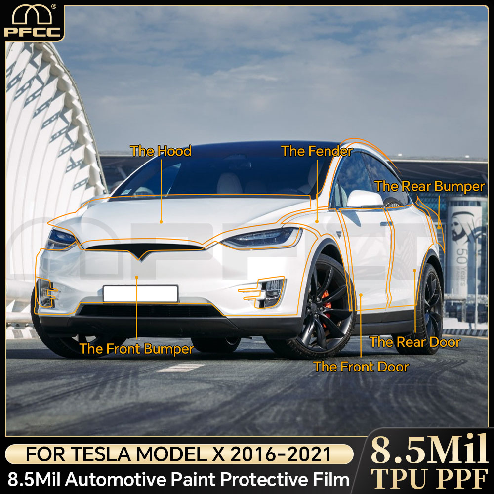 Logo Model Kit - Voor Tesla Model X 2016-2021 Voorgesneden