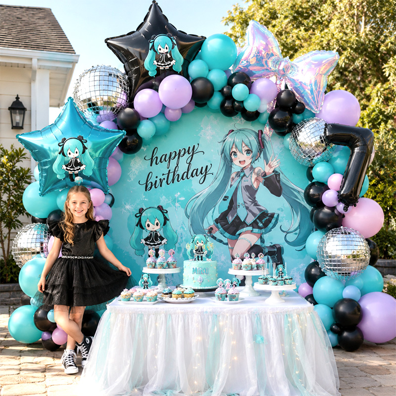 Model Kit Hatsune Miku - Hatsune Miku Virtuele Zanger Ballonboog Garland