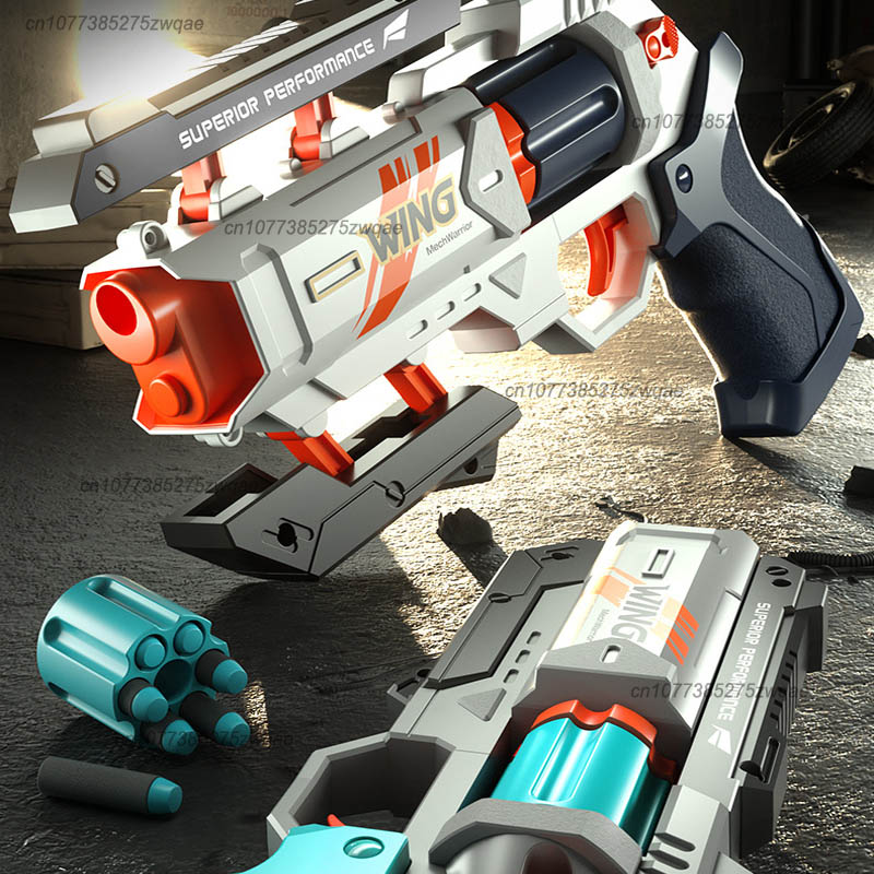 Model Kit Revolver - Mechanische aandrijving 6-schots revolver zachte kogel
