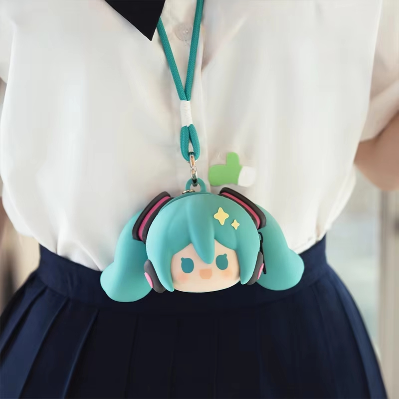 Model Kit Hatsune Miku - Leuke Hatsune Miku portemonnee hoofdtelefoon opslag