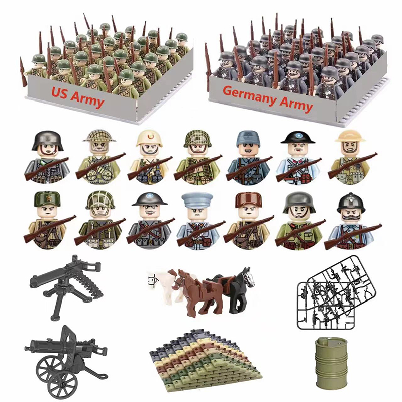 Model Kit Ww2 - 24 stks/partij WW2 Militaire Karakter WW2