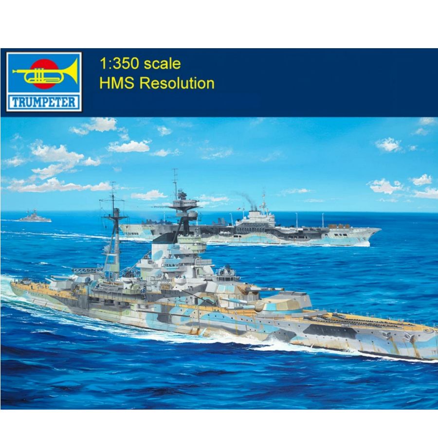 Model Kit Battleship - Trumpeter 05379 1/350 Schaal HMS Resolution