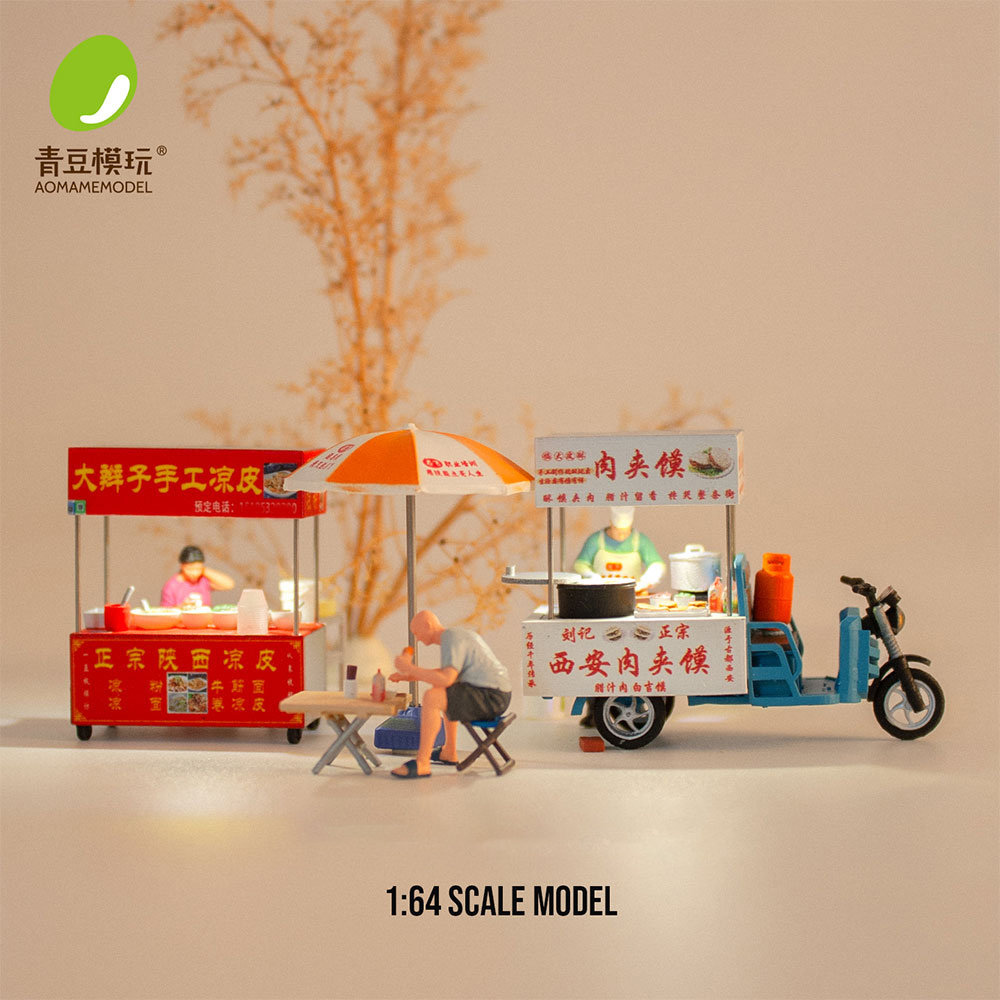 Model Kit Store - 1/64 Nachtmarkt modelbouwset - Hoge precisie