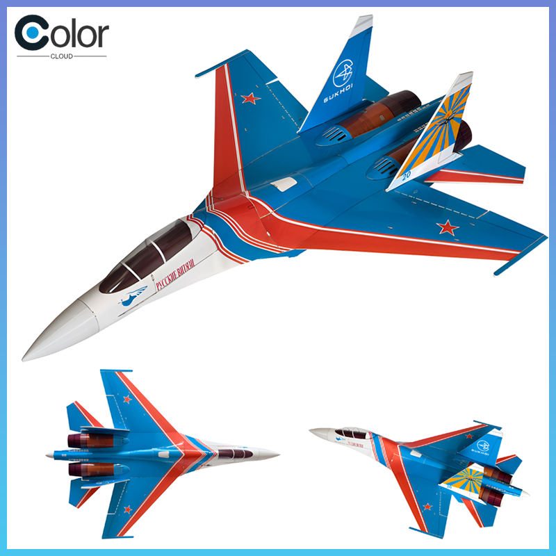 Model Kit Helicopter - Su-27 Ducted Fan RC-jager met dubbele
