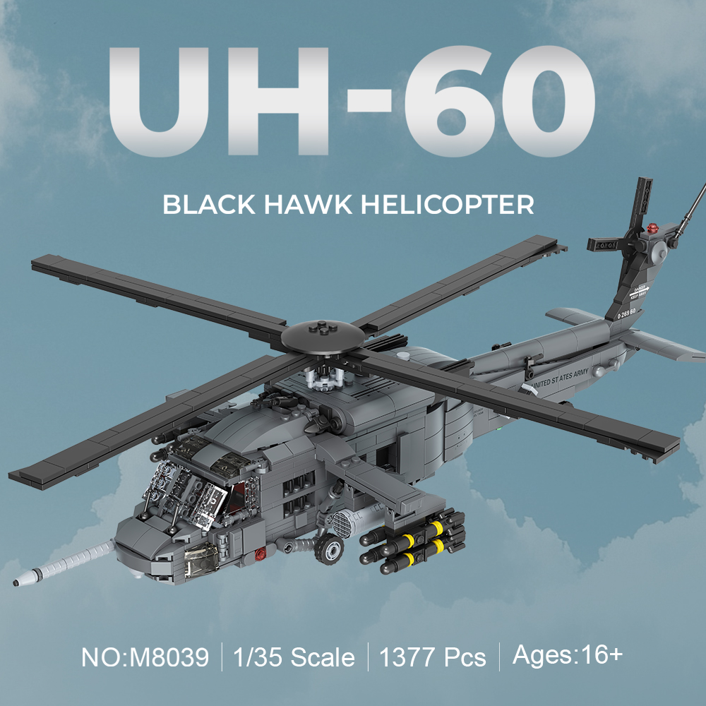 MISINI M8039 1:35 UH-60 Black  - Model Kit Helicopter recensie en prijs