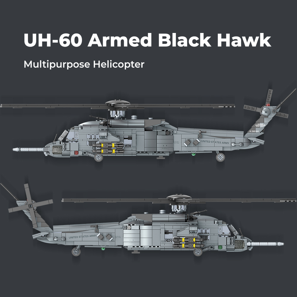 MISINI M8039 1:35 UH-60 Black  - Model Kit Helicopter recensie en prijs