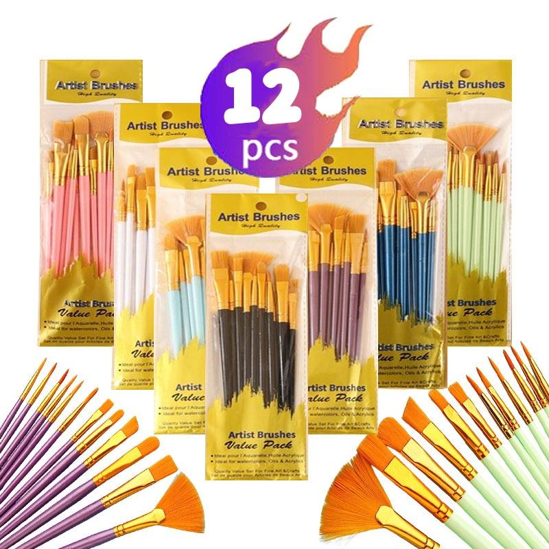 12-delige nylon borstelset Pla - Model Kit Acrylic Paint recensie en prijs