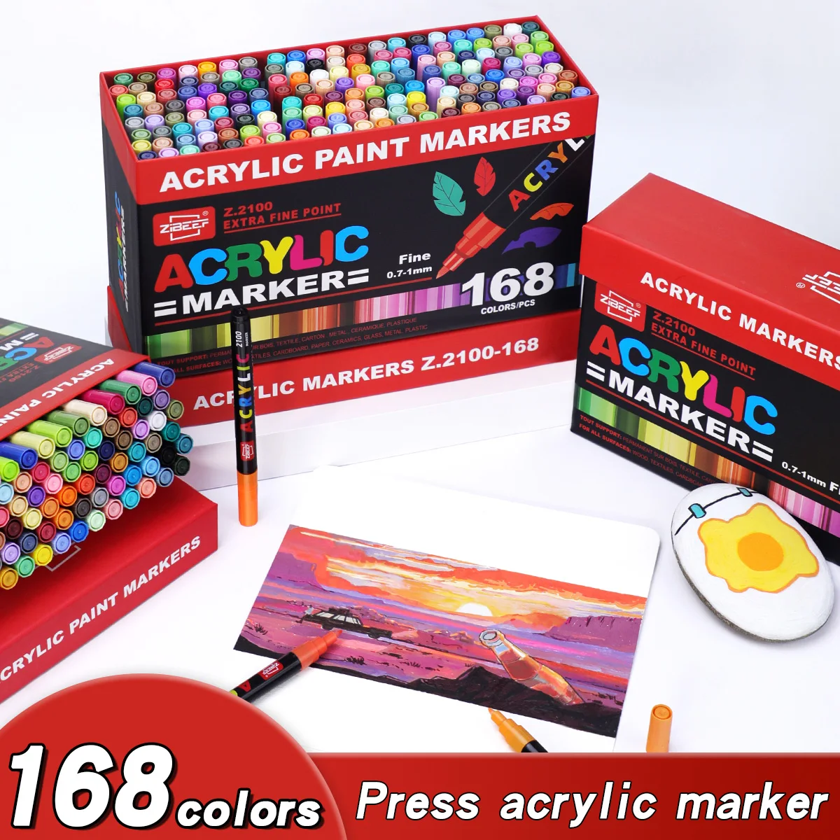 36-240 kleuren acrylverf stift - Model Kit Acrylic Paint recensie en prijs