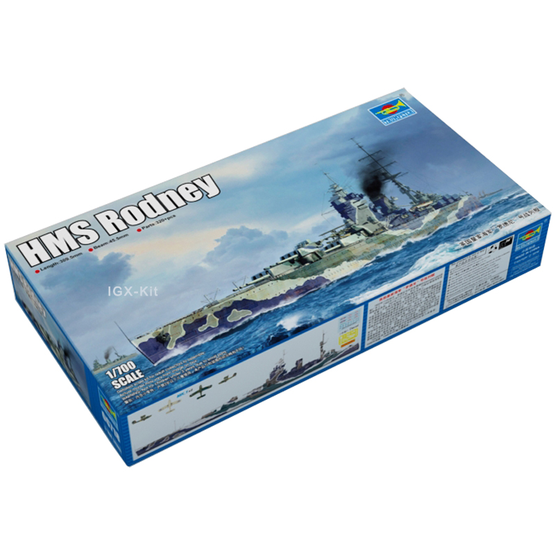 Trumpeter 06718 1/700 HMS Rodn - Model Kit Battleship recensie en prijs