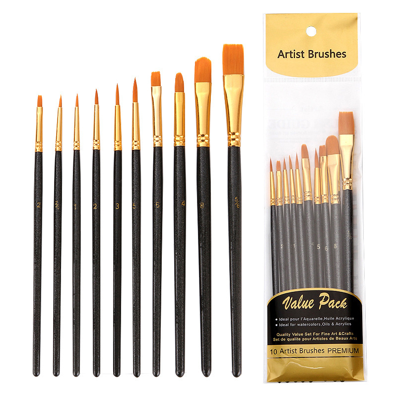 10 stuks professionele nylon k - Model Kit Acrylic Paint recensie en prijs